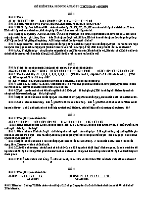 42 Đề thi học sinh giỏi môn Toán Lớp 3
